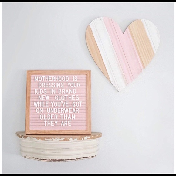 Pink Felt Wooden Letter Board - Picture 2 of 8